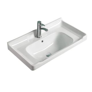 Comforty Тумба-умывальник "Рига-80" дуб сонома с раковиной Comforty 9335-80